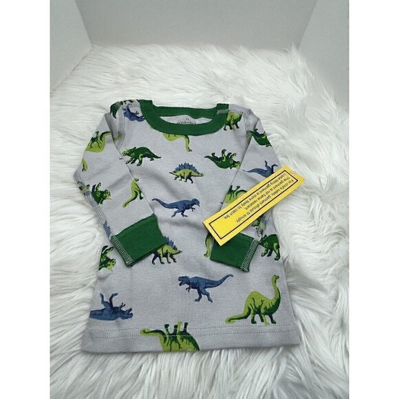 NEW 12-18 Months 75 HANNA ANDERSSON Moon and Back Dinosaurs 2pc Pajama S… - Picture 6 of 12